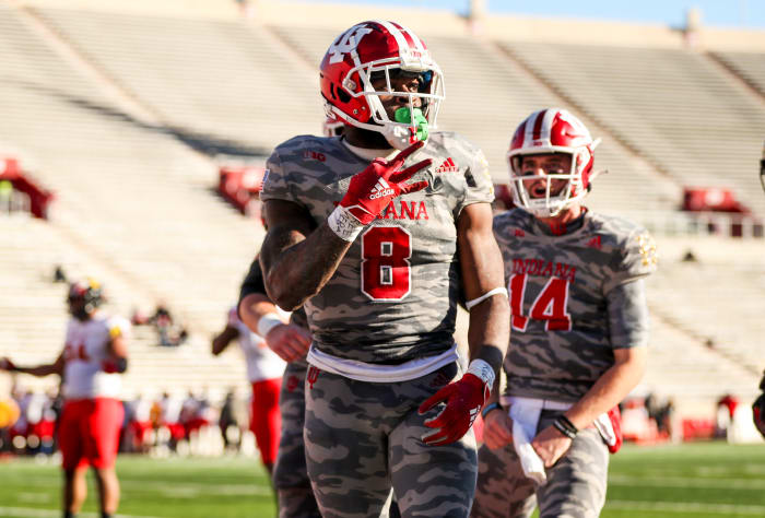 Stevie Scott and the Indiana running game kicked into high gear on Saturday, led by Scott's three touchdowns. (IU Athletics)